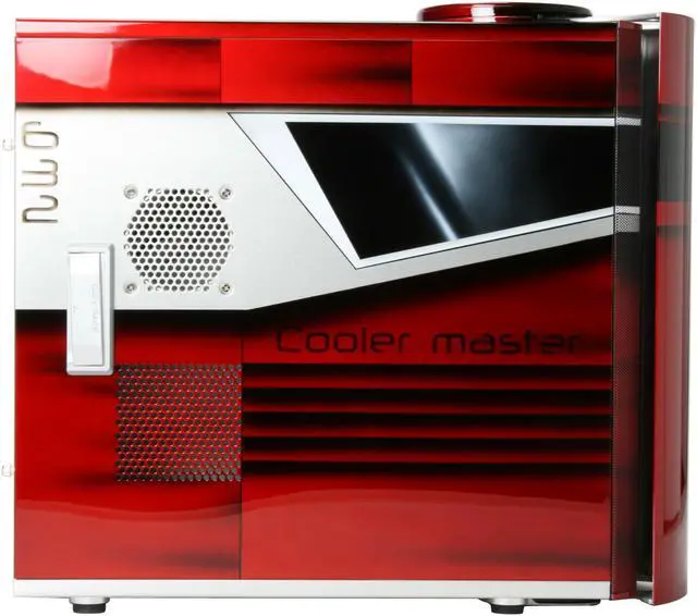 Alt view image 9 of 16 - Cooler Master CSX Falcon CX-632REDS-01 Red Aluminum ATX Mid Tower Computer Case