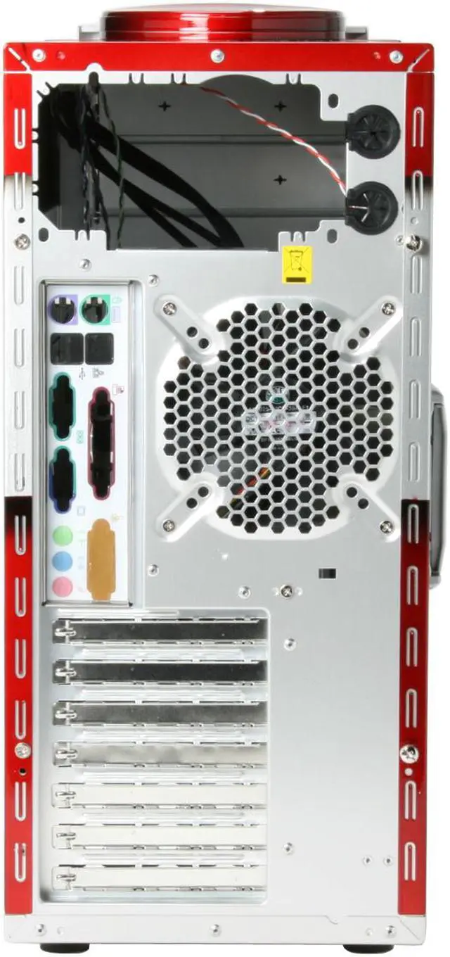 Alt view image 10 of 16 - Cooler Master CSX Falcon CX-632REDS-01 Red Aluminum ATX Mid Tower Computer Case