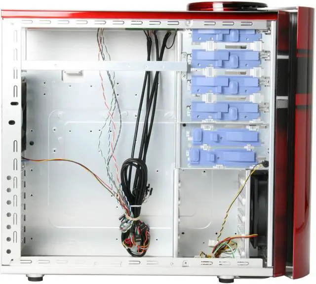 Alt view image 12 of 16 - Cooler Master CSX Falcon CX-632REDS-01 Red Aluminum ATX Mid Tower Computer Case