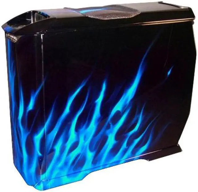 Alt view image 2 of 12 - Cooler Master CSX Blue Flame CX-830BLFM-01 Black/ Blue Aluminum ATX Full Tower Computer Case