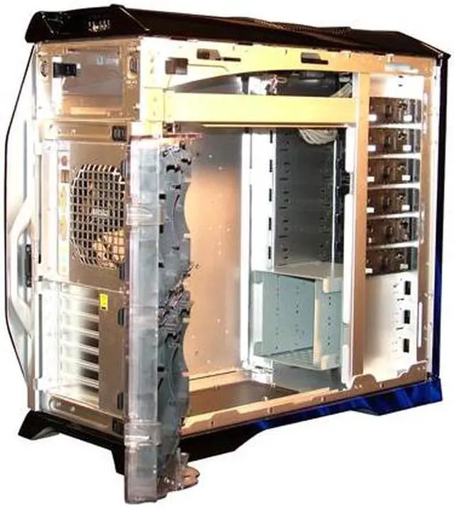 Alt view image 7 of 12 - Cooler Master CSX Blue Flame CX-830BLFM-01 Black/ Blue Aluminum ATX Full Tower Computer Case