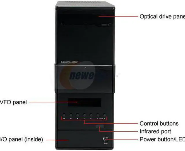 COOLER MASTER Black CM Media RC-280-KKN1-GP ATX Media Center / HTPC ...