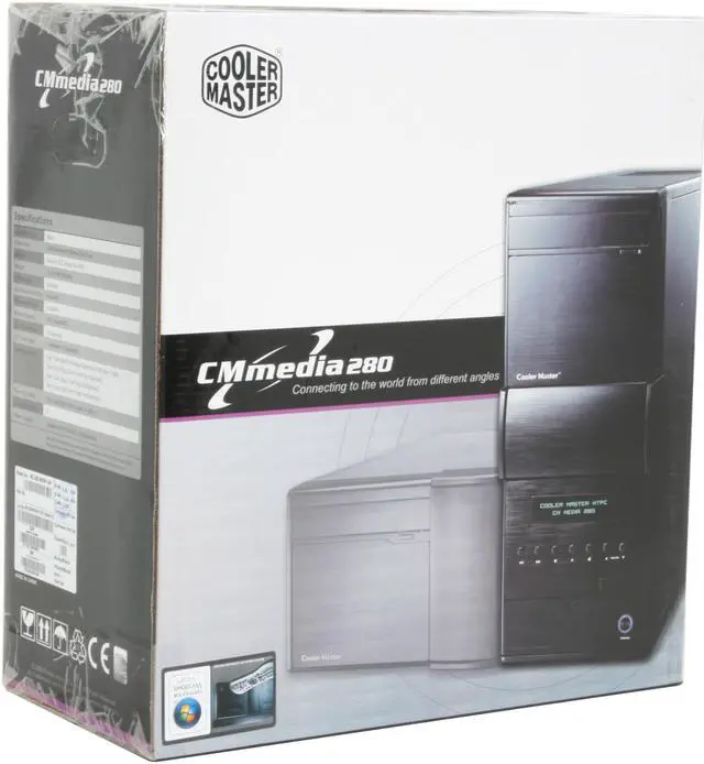 COOLER MASTER Black CM Media RC-280-KKN1-GP ATX Media Center / HTPC ...