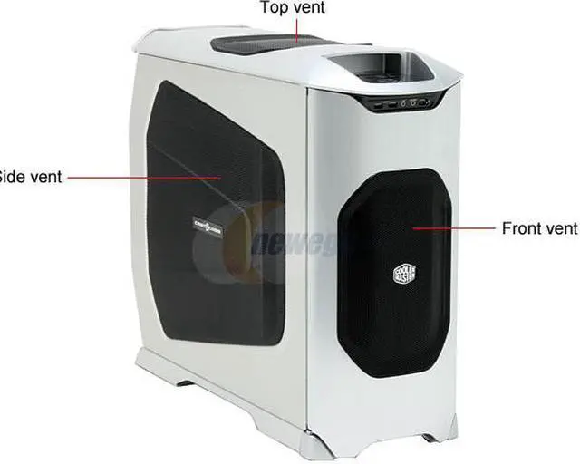 Alt view image 3 of 17 - Cooler Master Stacker 830 Evolution RC-830-SSR3-GP Silver Aluminum ATX Full Tower Computer Case Real Power Pro 1000W Power Supply