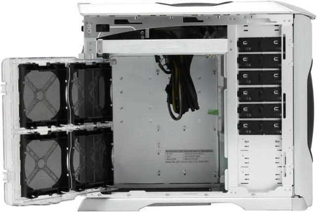 Alt view image 10 of 17 - Cooler Master Stacker 830 Evolution RC-830-SSR3-GP Silver Aluminum ATX Full Tower Computer Case Real Power Pro 1000W Power Supply