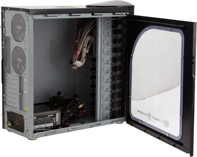 Alt view image 7 of 14 - Cooler Master Stacker 810 RC-810-KKA1-GP Black Aluminum Bezel, SECC Chassis ATX Full Tower Computer Case RS-850-EMBA 850W Power Supply