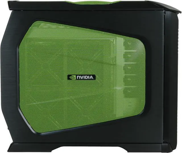 Alt view image 5 of 14 - Cooler Master Stacker 830 NVIDIA Edition NV-830-KKN4-GP Black ( Green Mesh) Aluminum ATX Full Tower Computer Case