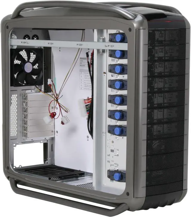 Alt view image 8 of 12 - Cooler Master COSMOS S RC-1100-KKN1-GP Black Aluminum ATX Full Tower Computer Case