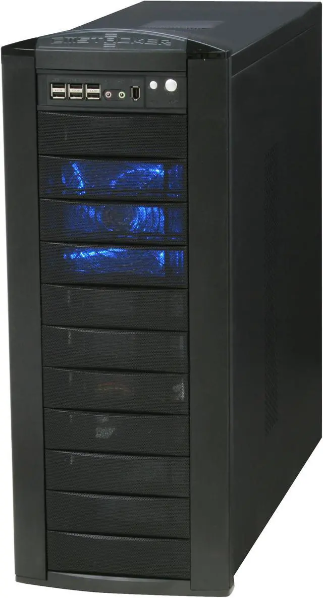 Alt view image 3 of 12 - Cooler Master Stacker 810 RC-810-KWN1-GP Black Aluminum Bezel, SECC Chassis ATX Full Tower Computer Case