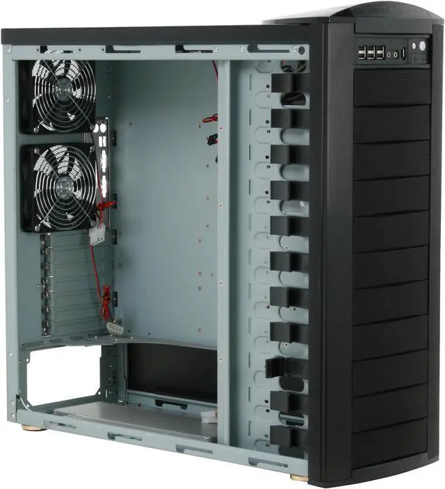 Alt view image 8 of 12 - Cooler Master Stacker 810 RC-810-KWN1-GP Black Aluminum Bezel, SECC Chassis ATX Full Tower Computer Case