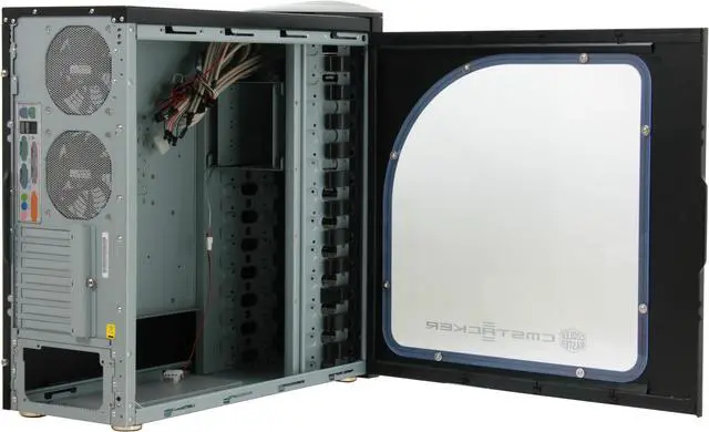 Alt view image 5 of 12 - Cooler Master Stacker 810 RC-810-KWN1-GP Black Aluminum Bezel, SECC Chassis ATX Full Tower Computer Case