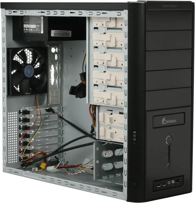 Alt view image 8 of 11 - Cooler Master Centurion 534 RC-534-KKRB-GP Black Aluminum & Mesh bezel / SECC Chassis ATX Mid Tower Computer Case 460W Power Supply