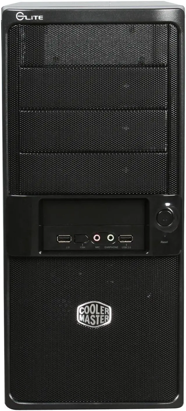Alt view image 2 of 9 - Cooler Master ELITE 335 RC-335-KKN1-GP Black SECC Steel ATX Mid Tower Computer Case