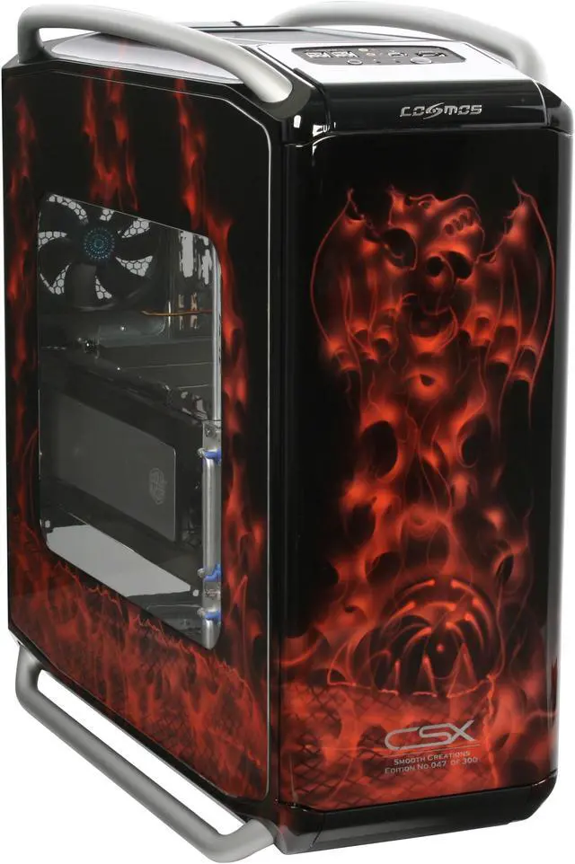 Main image of Cooler Master COSMOS CX-1000DRGN-01-GP Black/ Red Aluminum / Steel ATX Full Tower CSX Limited Edition Red Dragon Computer Case