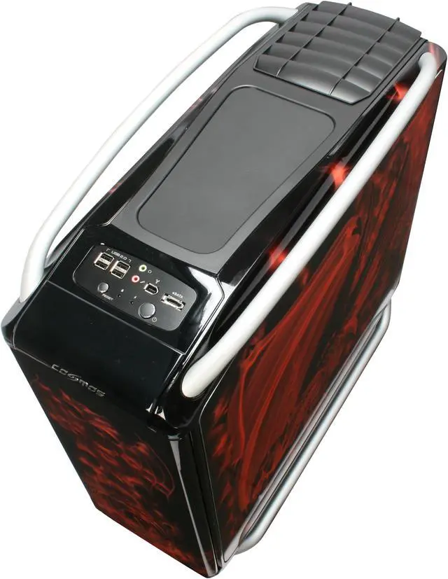 Alt view image 12 of 13 - Cooler Master COSMOS CX-1000DRGN-01-GP Black/ Red Aluminum / Steel ATX Full Tower CSX Limited Edition Red Dragon Computer Case