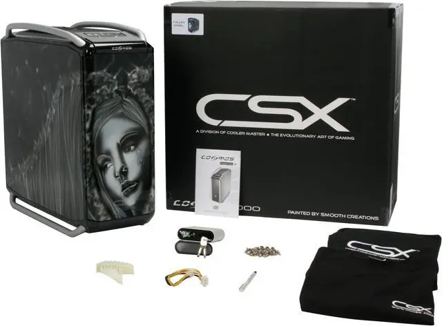 Alt view image 13 of 13 - Cooler Master COSMOS CX-1000FLNG-01-GP Color Aluminum / Steel ATX Full Tower CSX Limited Edition Fallen Angel Computer Case