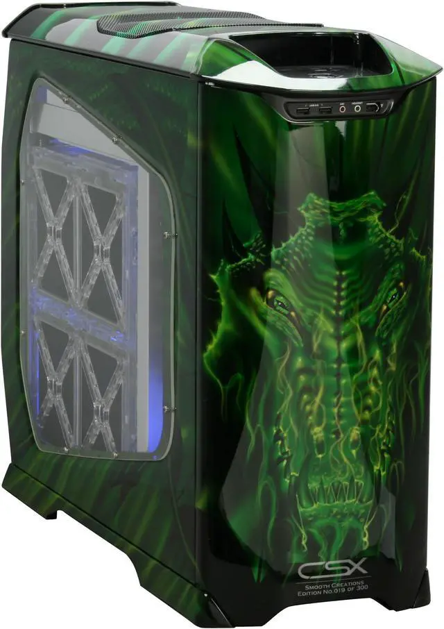 Main image of Cooler Master Stacker 830 CX-830DRGN-01-GP Color Aluminum ATX Full Tower CSX Limited Edition Green Dragon Computer Case