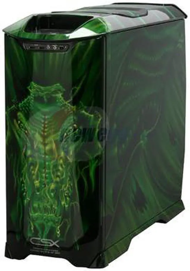 Alt view image 3 of 14 - Cooler Master Stacker 830 CX-830DRGN-01-GP Color Aluminum ATX Full Tower CSX Limited Edition Green Dragon Computer Case