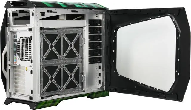 Alt view image 6 of 14 - Cooler Master Stacker 830 CX-830DRGN-01-GP Color Aluminum ATX Full Tower CSX Limited Edition Green Dragon Computer Case