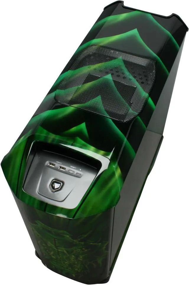Alt view image 11 of 14 - Cooler Master Stacker 830 CX-830DRGN-01-GP Color Aluminum ATX Full Tower CSX Limited Edition Green Dragon Computer Case