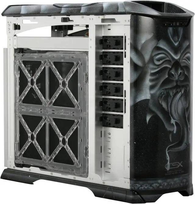 Alt view image 10 of 14 - Cooler Master Stacker 830 CX-830GRGL-01-GP Color Aluminum ATX Full Tower CSX Limited Edition Gargoyle Computer Case