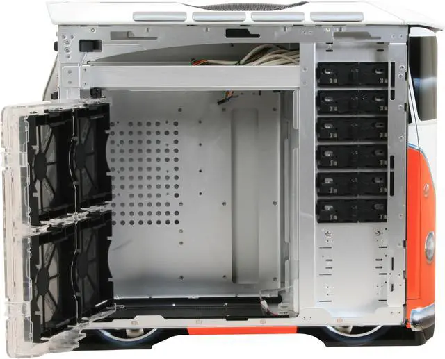 Alt view image 9 of 14 - Cooler Master Stacker 830 CX-830SGWO-01-GP Color Aluminum ATX Full Tower CSX Limited Edition Shag Wagon Orange Computer Case