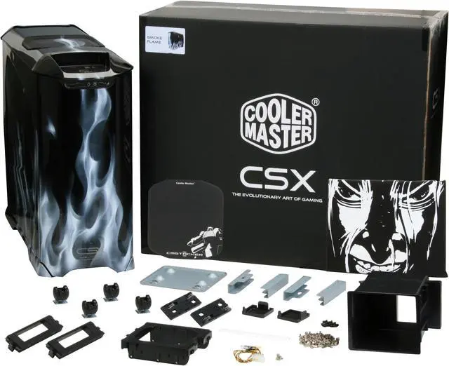 Alt view image 14 of 14 - Cooler Master Stacker 830 CX-830SMFL-01-GP Color Aluminum ATX Full Tower CSX Limited Edition Smoke Flame Computer Case