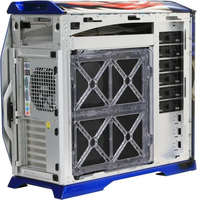 Alt view image 7 of 14 - Cooler Master Stacker 830 CX-830DSPD-01-GP Color Aluminum ATX Full Tower CSX Limited Edition Diamond Plate Skulls Computer Case