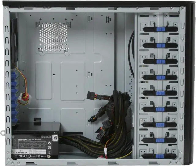 Alt view image 7 of 11 - Cooler Master Centurion 590 RC-590-KKR2-GP Black SECC / ABS ATX Mid Tower Computer Case 650W Power Supply