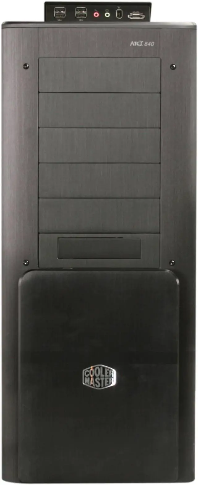 Alt view image 2 of 7 - Cooler Master ATCS 840 RC-840-KKN1-GP Black Aluminum ATX Full Tower Computer Case