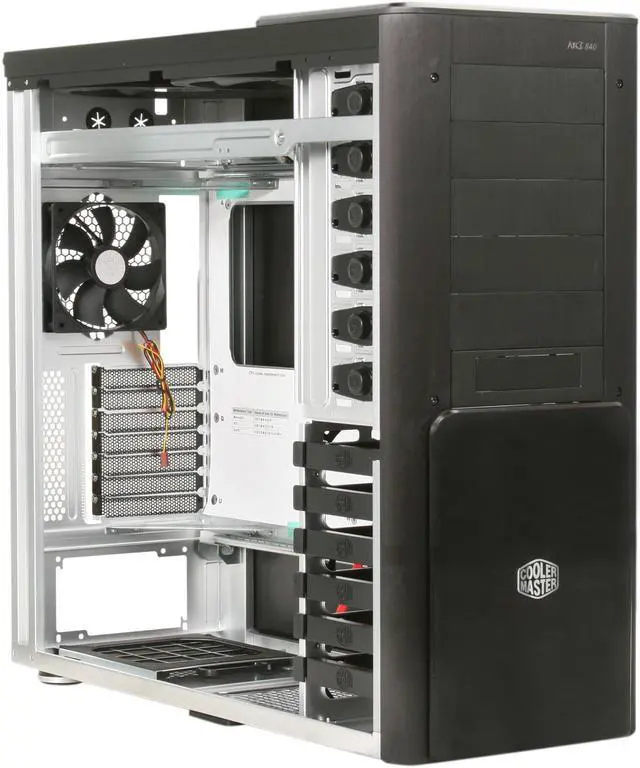 Alt view image 6 of 7 - Cooler Master ATCS 840 RC-840-KKN1-GP Black Aluminum ATX Full Tower Computer Case
