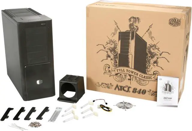 Alt view image 7 of 7 - Cooler Master ATCS 840 RC-840-KKN1-GP Black Aluminum ATX Full Tower Computer Case