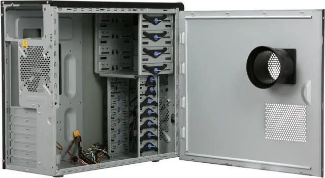 Alt view image 5 of 11 - Cooler Master Elite RC-334-KKN1-GP Black SECC ATX Mid Tower Computer Case