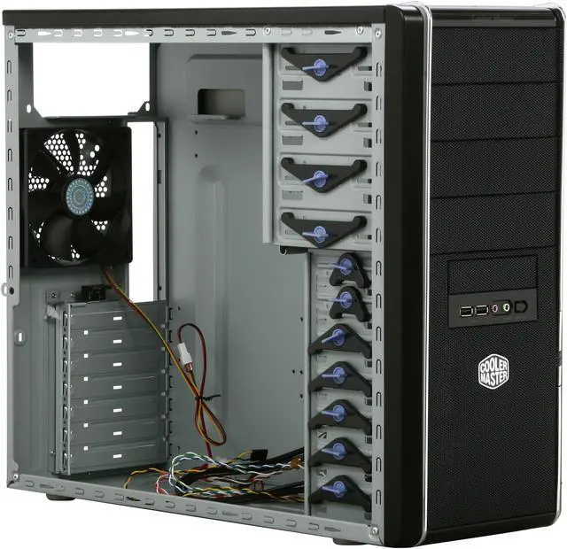 Alt view image 8 of 11 - Cooler Master Elite RC-334-KKN1-GP Black SECC ATX Mid Tower Computer Case