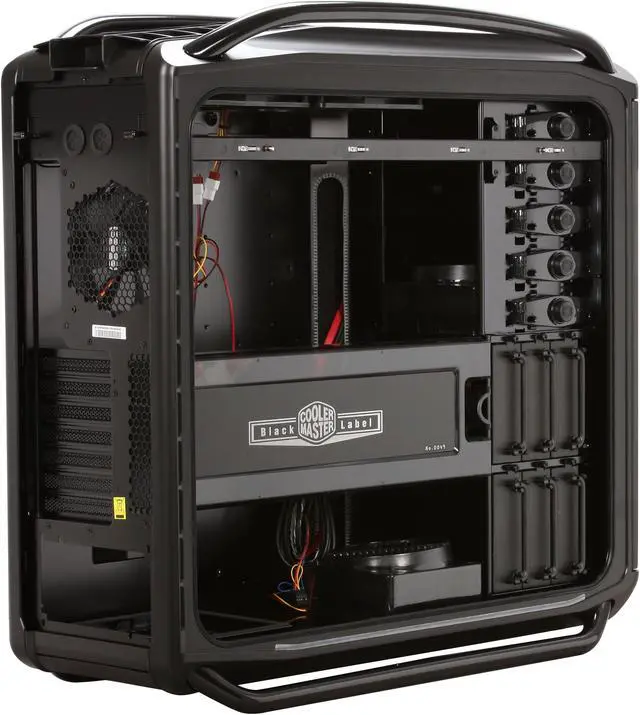 Alt view image 7 of 13 - Cooler Master Black Label RC-1000S-KKN2-GP Black Aluminum / SGCC ATX Full Tower Computer Case