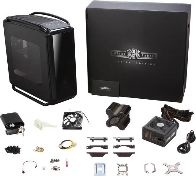 Alt view image 13 of 13 - Cooler Master Black Label RC-1000S-KKN2-GP Black Aluminum / SGCC ATX Full Tower Computer Case