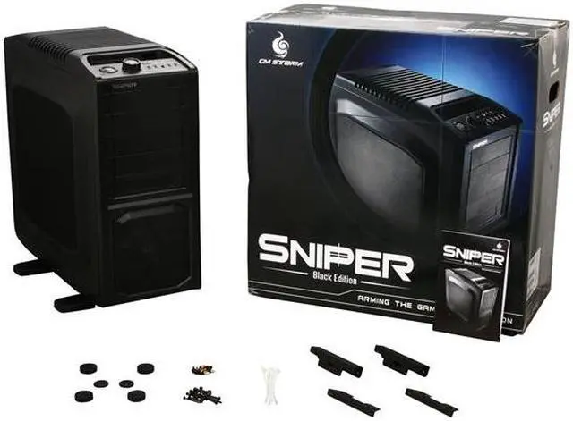 Alt view image 10 of 10 - CM Storm Sniper - Gaming Mid Tower Computer Case with Fan Controller and LED Light Switch