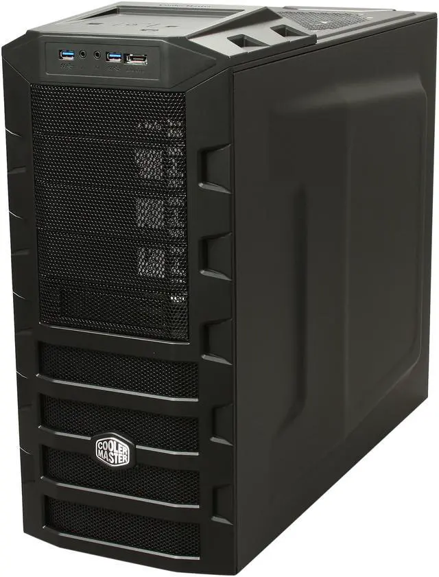 Alt view image 3 of 9 - Cooler Master HAF 922 - High Air Flow Mid Tower Computer Case with USB 3.0 and All-Black Interior
