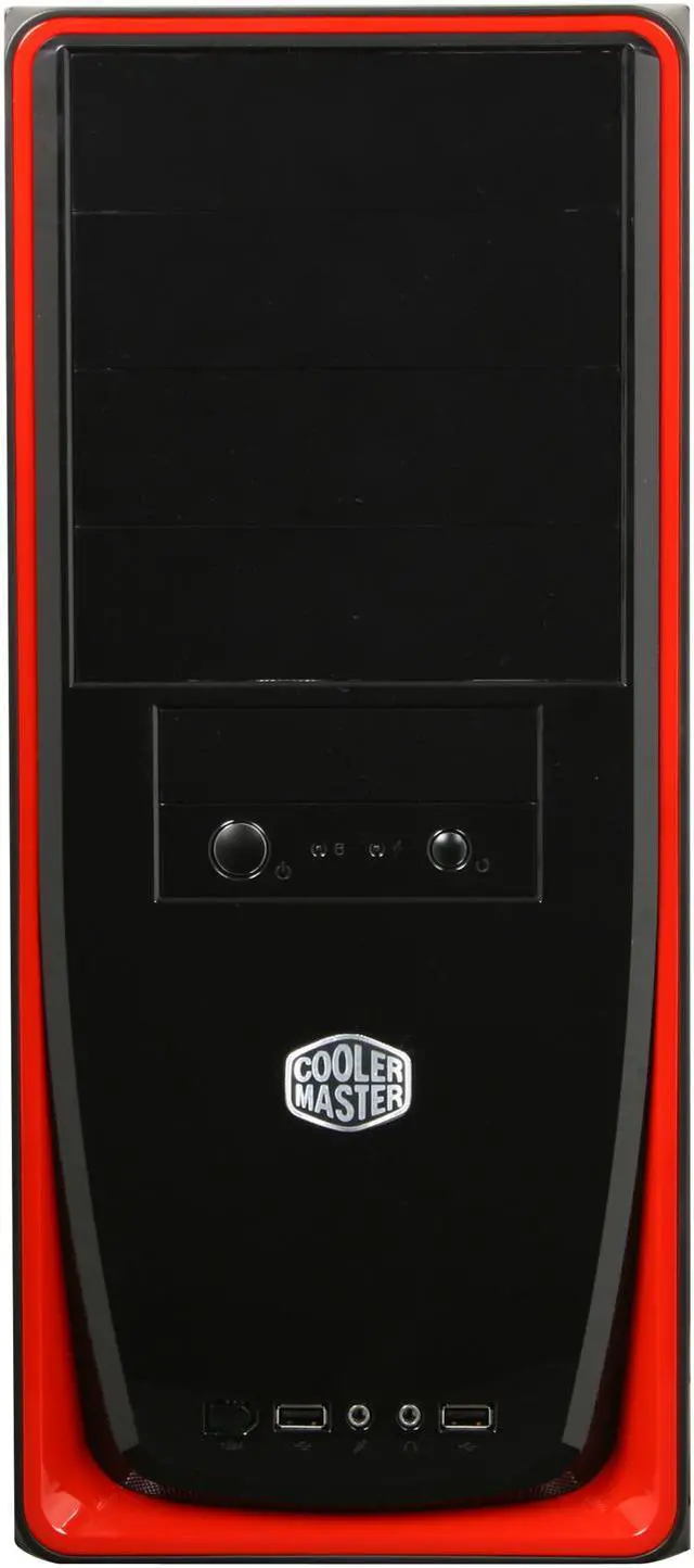 Alt view image 2 of 9 - Cooler Master Elite 310 RC-310-RWN1-GP Black / Red SECC ATX Mid Tower Computer Case