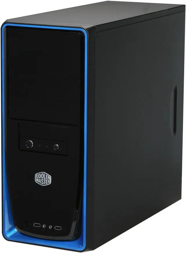 Alt view image 3 of 9 - Cooler Master Elite RC-310-BWN1-GP Black Steel / Plastic ATX Mid Tower Computer Case