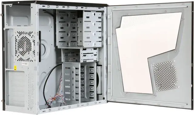 Alt view image 5 of 9 - Cooler Master Elite RC-310-BWN1-GP Black Steel / Plastic ATX Mid Tower Computer Case