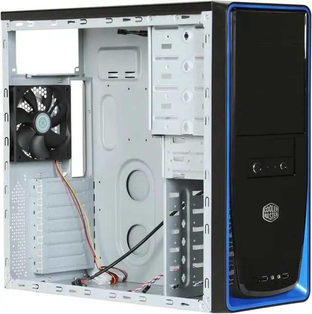 Alt view image 7 of 9 - Cooler Master Elite RC-310-BWN1-GP Black Steel / Plastic ATX Mid Tower Computer Case