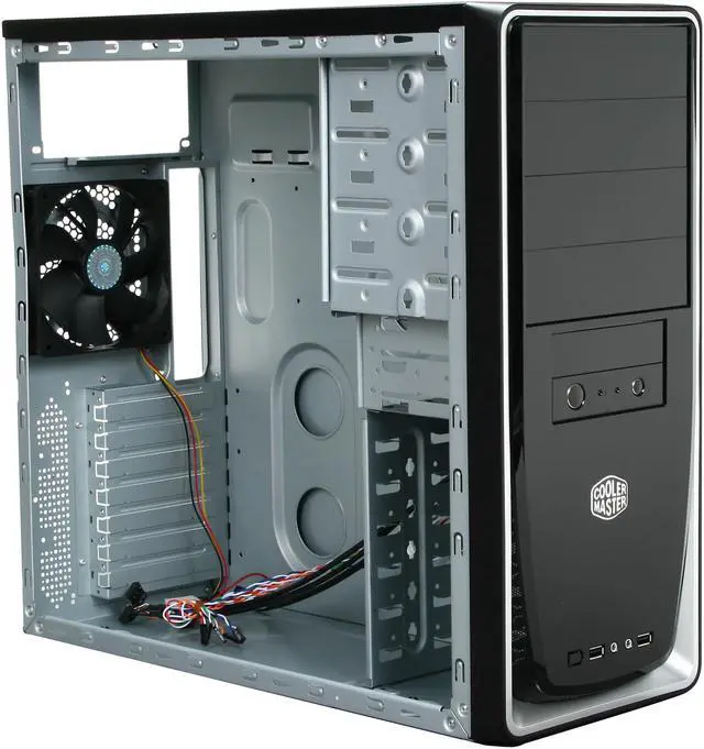Alt view image 7 of 9 - Cooler Master Elite RC-310-SWN1-GP Black SECC / ABS ATX Mid Tower Computer Case