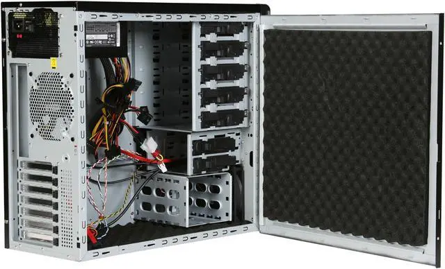 Alt view image 5 of 9 - Cooler Master Sileo 500 RC-500-KKR3-GP Black Aluminum Bezel, SECC Body ATX Mid Tower Computer Case 500W Power Supply