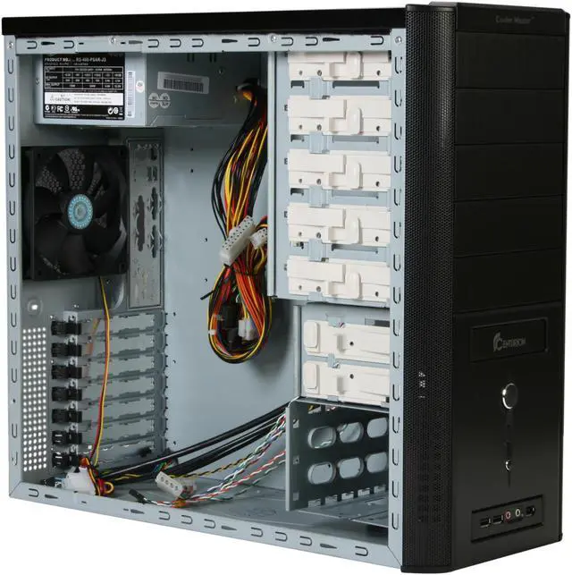 Alt view image 7 of 9 - Cooler Master Centurion 534 RC-534-KKRK-GP Black Aluminum & Mesh bezel / SECC Chassis ATX Mid Tower Computer Case 460W Power Supply