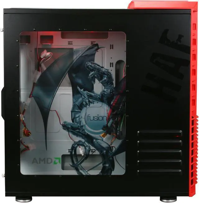 Alt view image 4 of 10 - Cooler Master HAF 932 AMD Limited Edition AM-932-RWN1-GP Red Steel / Plastic / Mesh bezel ATX Full Tower Computer Case
