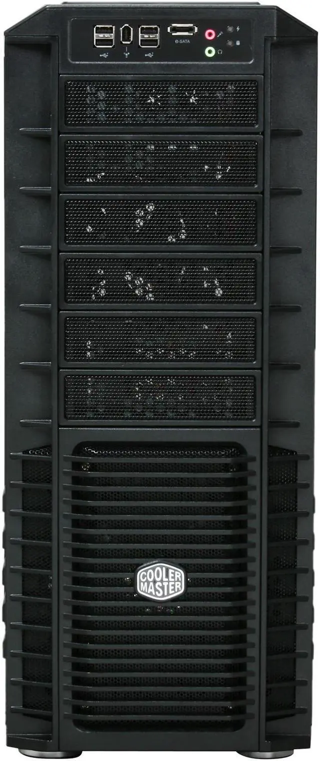 Alt view image 2 of 10 - Cooler Master HAF 932 RC-932-KKA700 Black Steel ATX Full Tower Computer Case 700W Power Supply