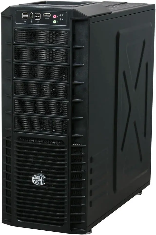 Alt view image 3 of 10 - Cooler Master HAF 932 RC-932-KKA700 Black Steel ATX Full Tower Computer Case 700W Power Supply