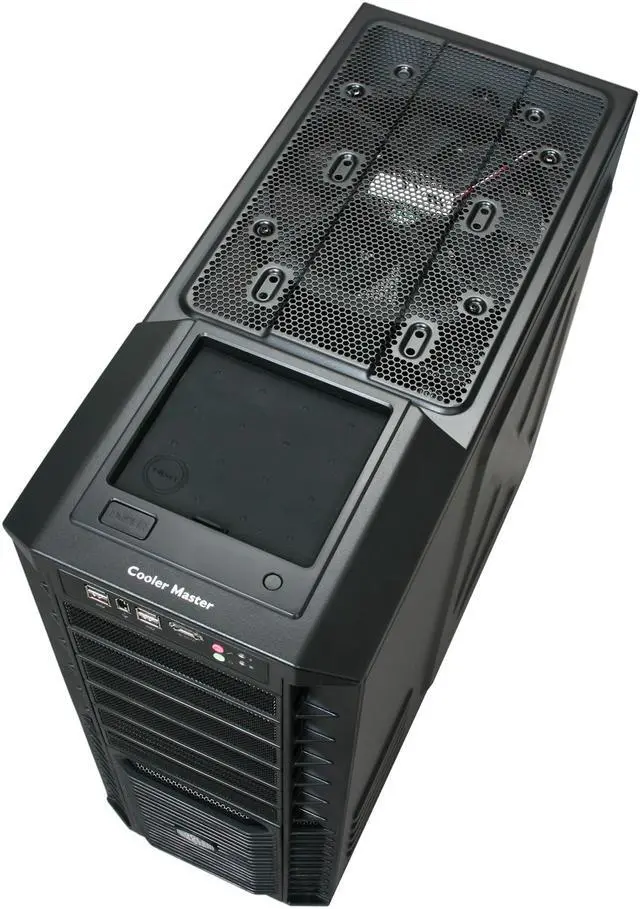 Alt view image 8 of 10 - Cooler Master HAF 932 RC-932-KKA700 Black Steel ATX Full Tower Computer Case 700W Power Supply