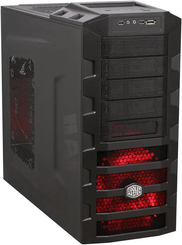 Main image of Cooler Master HAF 922 RC-922-KKR600 Black Steel / Plastic and Mesh Bezel ATX Mid Tower Computer Case 600W Power Supply